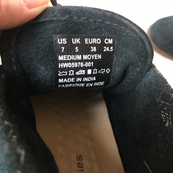 Hush Puppies black sparkle chukka desert boots - women’s size 7 - Picture 7 of 9